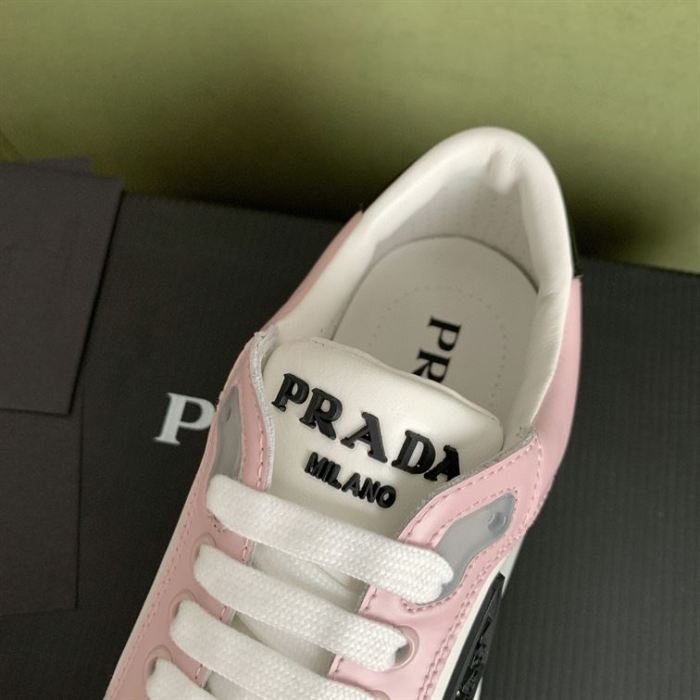 PR@DA@ DISTRICT SNEAKER WHITE PINK   PRD089