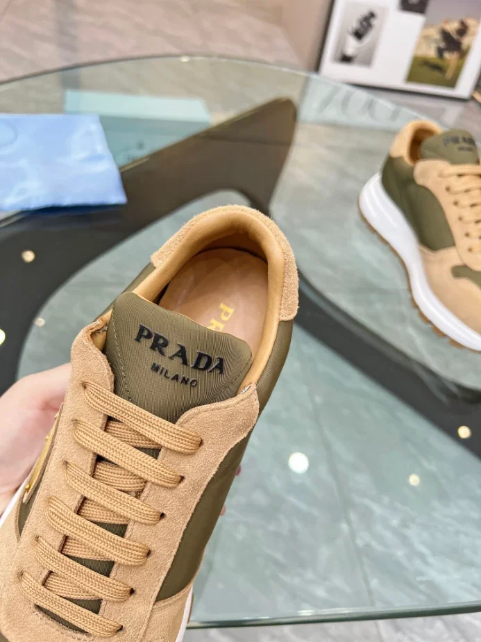 PRAX 01 DELAV SUEDE AND RE-NYLON SNEAKERS   PRD046