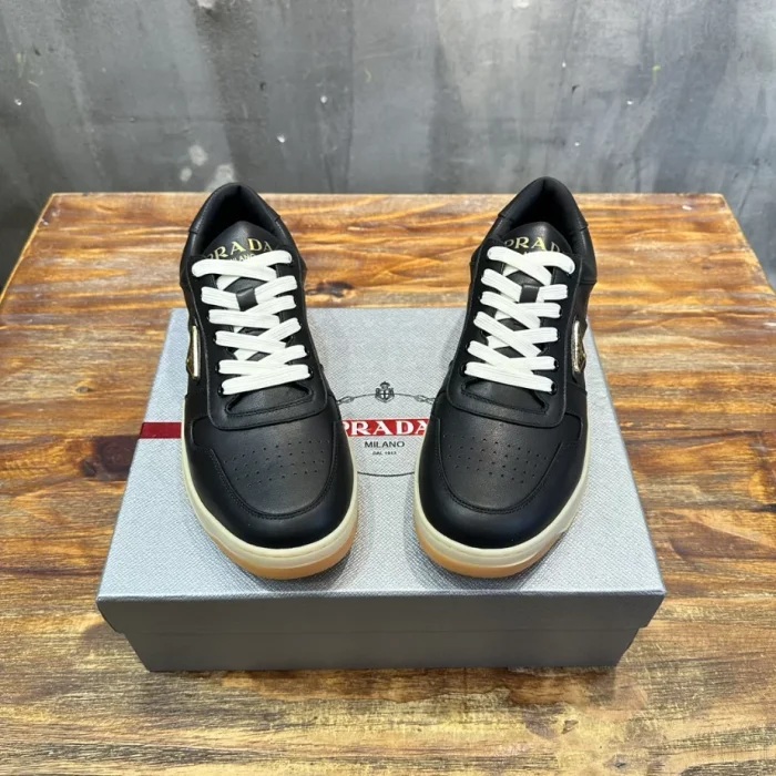 PR@DA@ DOWNTOWN NAPPA LEATHER SNEAKERS   PRD031