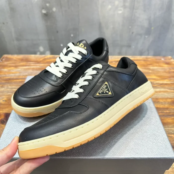 PR@DA@ DOWNTOWN NAPPA LEATHER SNEAKERS   PRD031