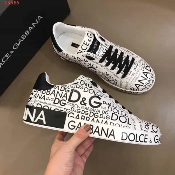 DOLCE    G@BB@N@ LOGO PRINT SNEAKERS   DG13