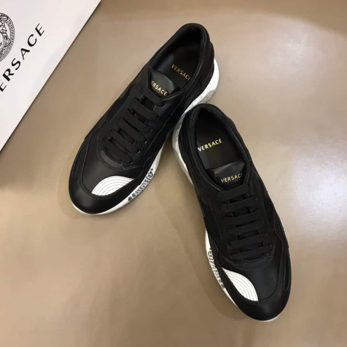 VERS@CE BLACK RUNNER SNEAKERS   VS18