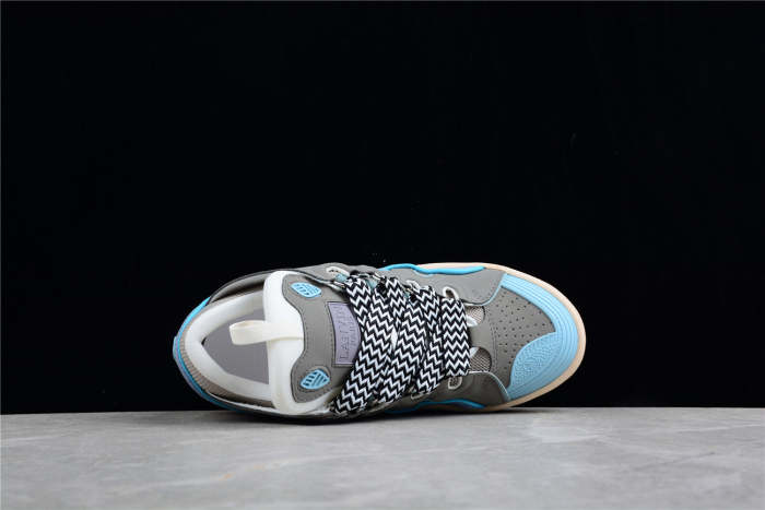 L@nvin Grey and Blue Sneakers