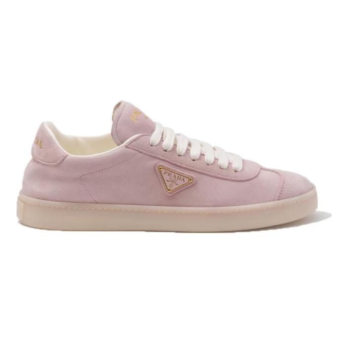 PR@DA@ SUEDE SNEAKERS ALABASTER PINK   PRD081