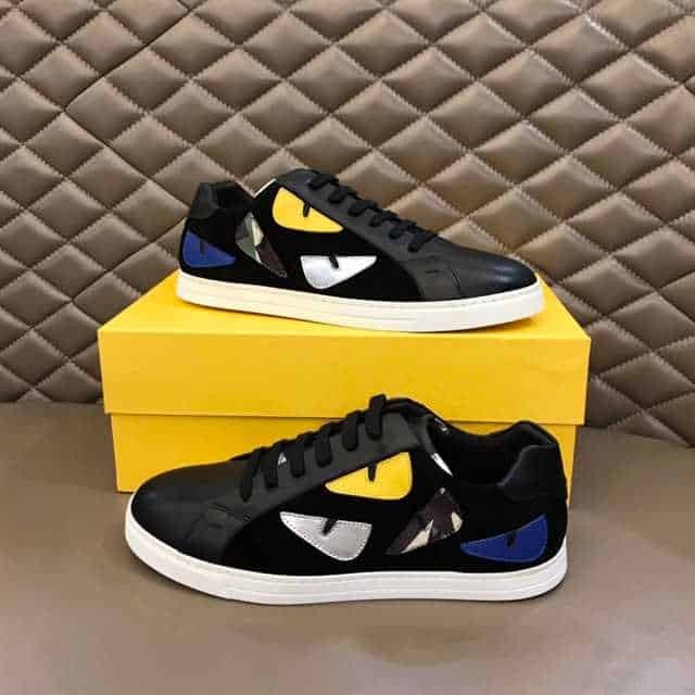 FEND1 MONSTER EYES LOW-TOP TRAINERS SNEAKERS   FD05
