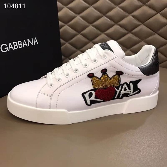 DOLCE    G@BB@N@ ROYAL PATCH SNEAKERS   DG4
