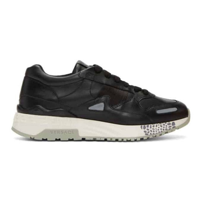 VERS@CE BLACK RUNNER SNEAKERS   VS18