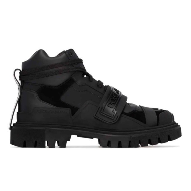 DOLCE    G@BB@N@ LOGO STRAP TREKKING BOOTS   DG55