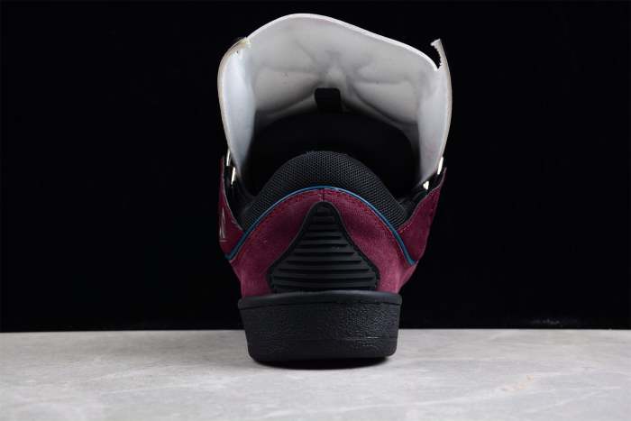 L@nvin Burgundy Suede Sneakers