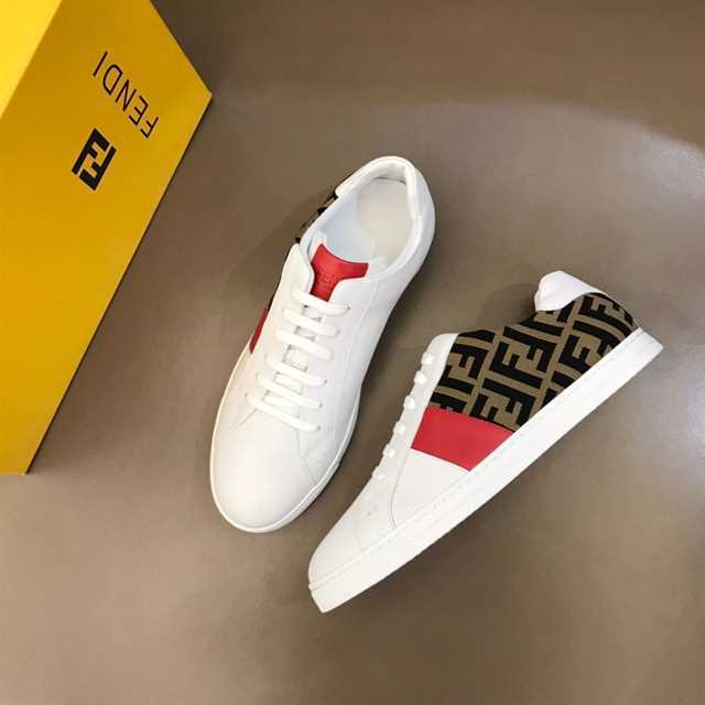 FEND1 FF LOGO PRINT LOW-TOP SNEAKERS   FD16