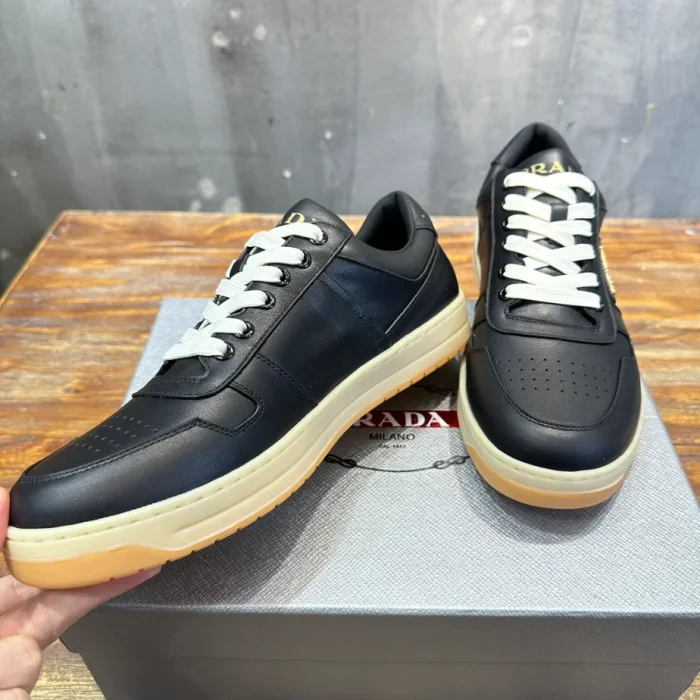 PR@DA@ DOWNTOWN NAPPA LEATHER SNEAKERS   PRD031