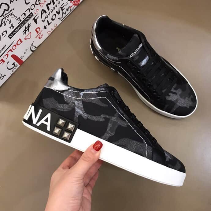 DOLCE    G@BB@N@ PRINTED LOW-TOP TRAINERS   DG10