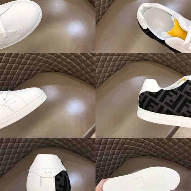 FEND1 FF LOGO PRINT LOW-TOP SNEAKERS   FD17