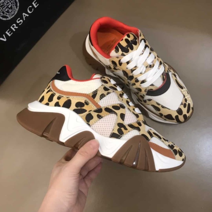 VERS@CE LEOPARD PRINT SNEAKERS   VS37