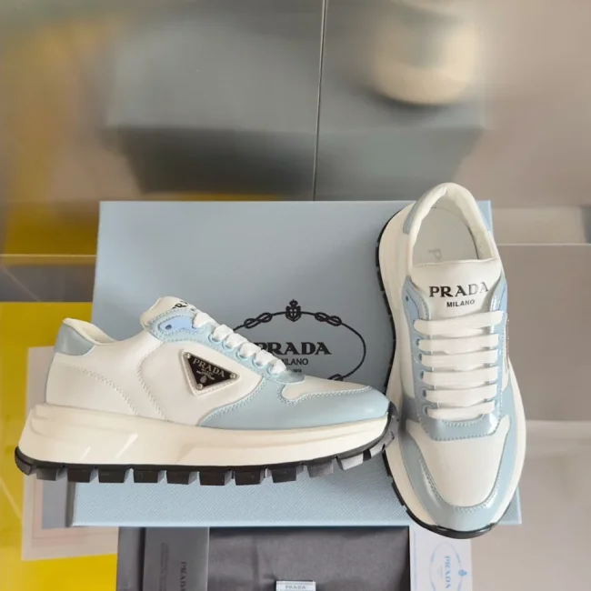 PR@DA@ PRAX 01 RE-NYLON SNEAKERS   PRD068