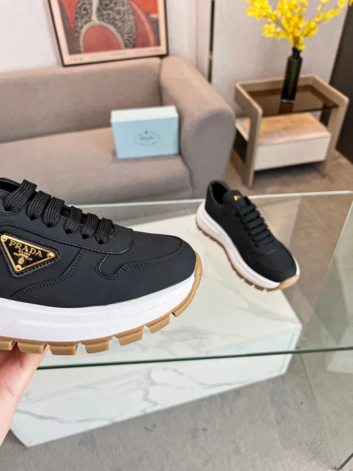 PRAX 01 DELAV SUEDE AND RE-NYLON SNEAKERS   PRD047