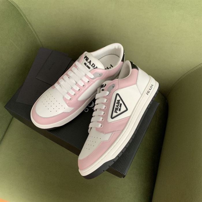 PR@DA@ DISTRICT SNEAKER WHITE PINK   PRD089