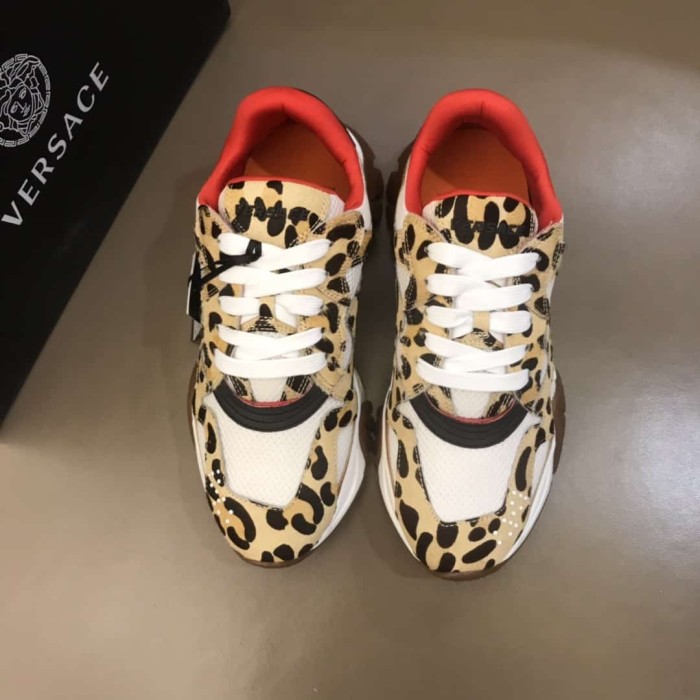 VERS@CE LEOPARD PRINT SNEAKERS   VS37