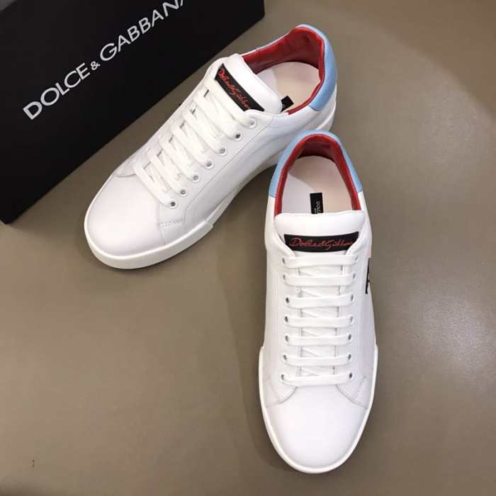 DOLCE    G@BB@N@ WHITE HEART SNEAKERS   DG31