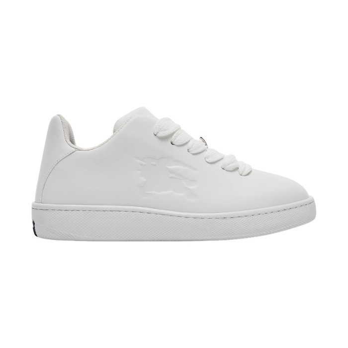 BURB5RRY BOX LOGO-DEBOSSED LEATHER SNEAKERS   BBR096