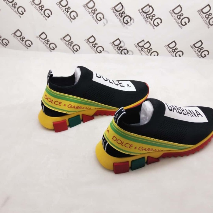 DOLCE    G@BB@N@ STRETCH MESH SORRENTO SNEAKERS WITH LOGO   DG47