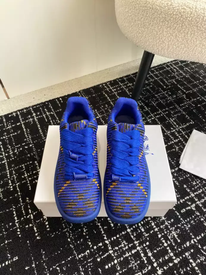 BURB5RRY CHECKED KNITTED SNEAKERS   BBR100
