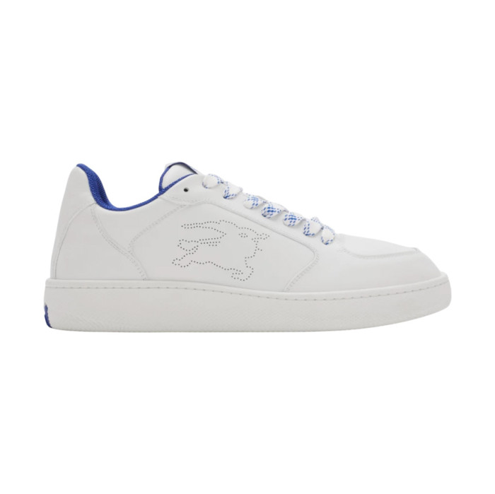 BURB5RRY LEATHER STOCK SNEAKERS IN WHITE   BBR091