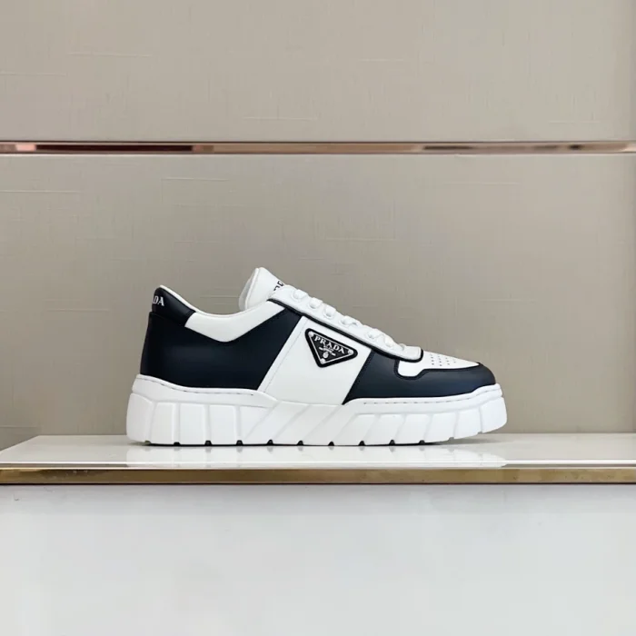 PR@DA@ LEATHER SNEAKERS   PRD032