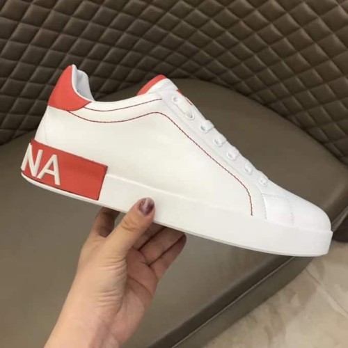 DOLCE    G@BB@N@ CALFSKIN NAPPA PORTOFINO SNEAKERS   DG14