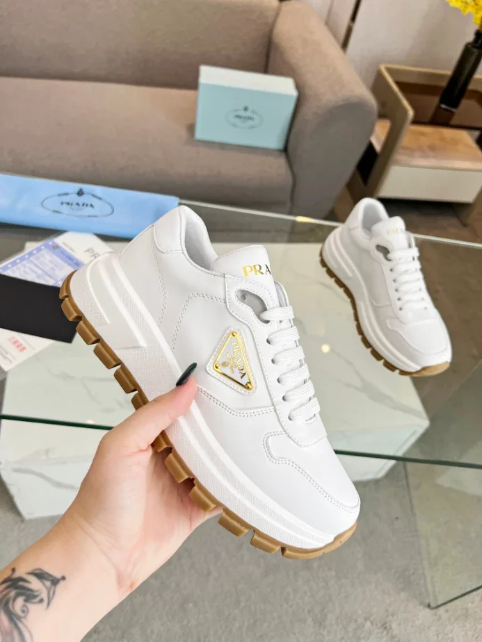 PRAX 01 DELAV SUEDE AND RE-NYLON SNEAKERS   PRD049