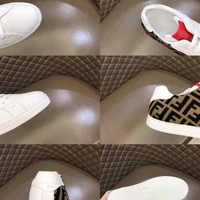 FEND1 FF LOGO PRINT LOW-TOP SNEAKERS   FD16