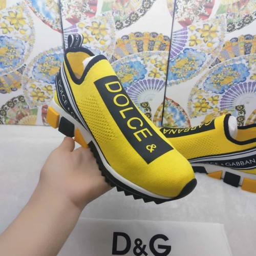 DOLCE    G@BB@N@ STRETCH MESH SORRENTO SNEAKERS WITH LOGO   DG48