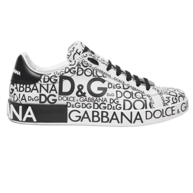 DOLCE    G@BB@N@ LOGO PRINT SNEAKERS   DG13