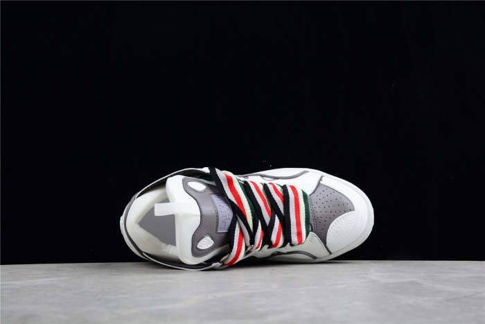 L@nvin White and Grey Sneaker