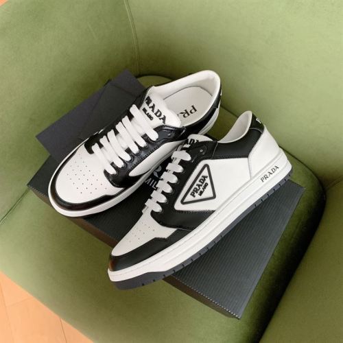 PR@DA@ DISTRICT SNEAKER WHITE BLACK   PRD091