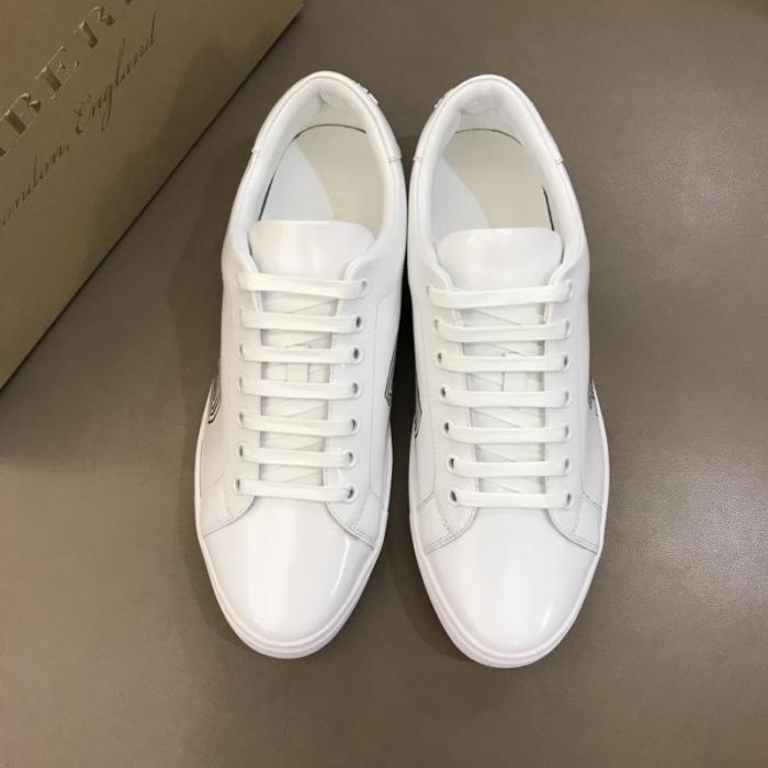 BURB5RRY LEATHER SNEAKERS   BBR8