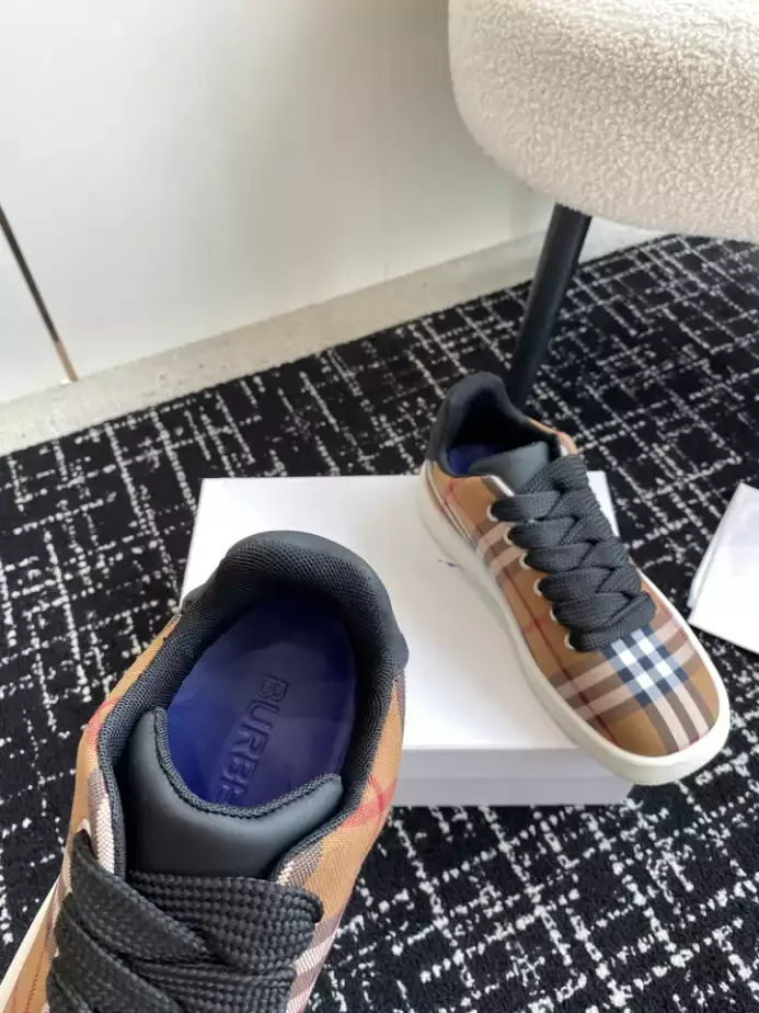 BURB5RRY RANGLETON CHECK SNEAKERS   BBR102