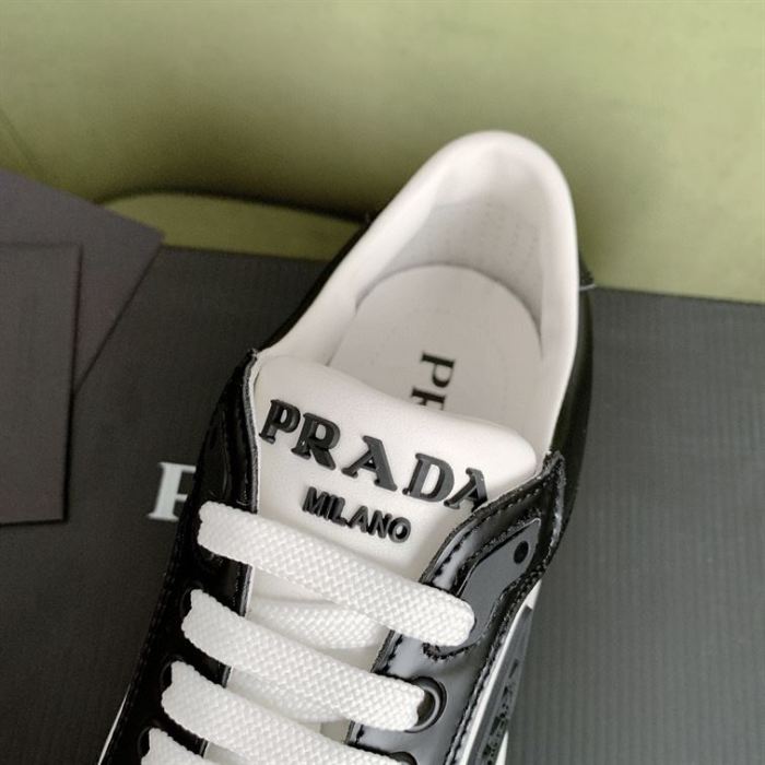 PR@DA@ DISTRICT SNEAKER WHITE BLACK   PRD091