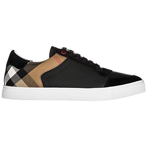 BURB5RRY LEATHER AND HOUSE CHECK SNEAKERS   BBR26