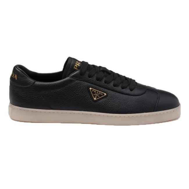 PR@DA@ SUEDE SNEAKERS ALABASTER BLACK   PRD082