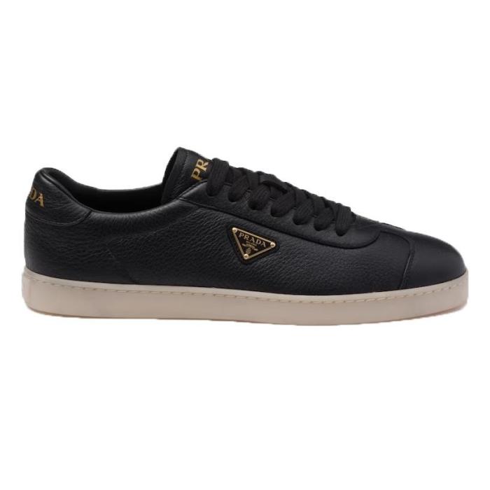 PR@DA@ SUEDE SNEAKERS ALABASTER BLACK   PRD082