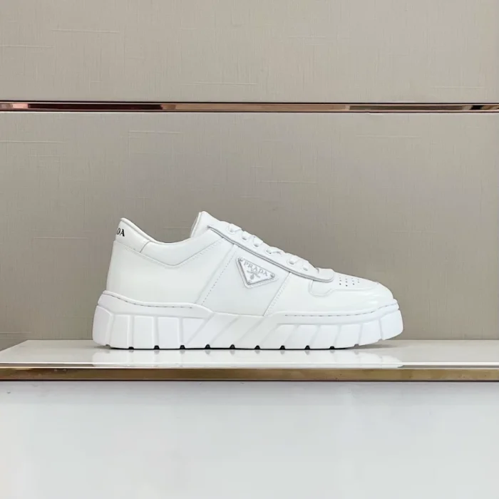 PR@DA@ LEATHER SNEAKERS   PRD033