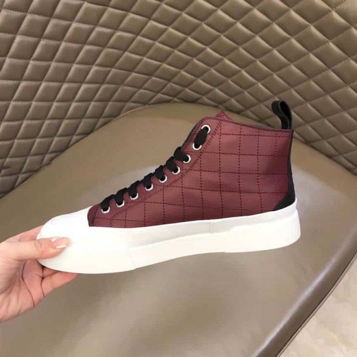 DOLCE AND  G@BB@N@ QUILTED TWO-TONE NYLON PORTOFINO LIGHT MID-TOP SNEAKERS   DG105