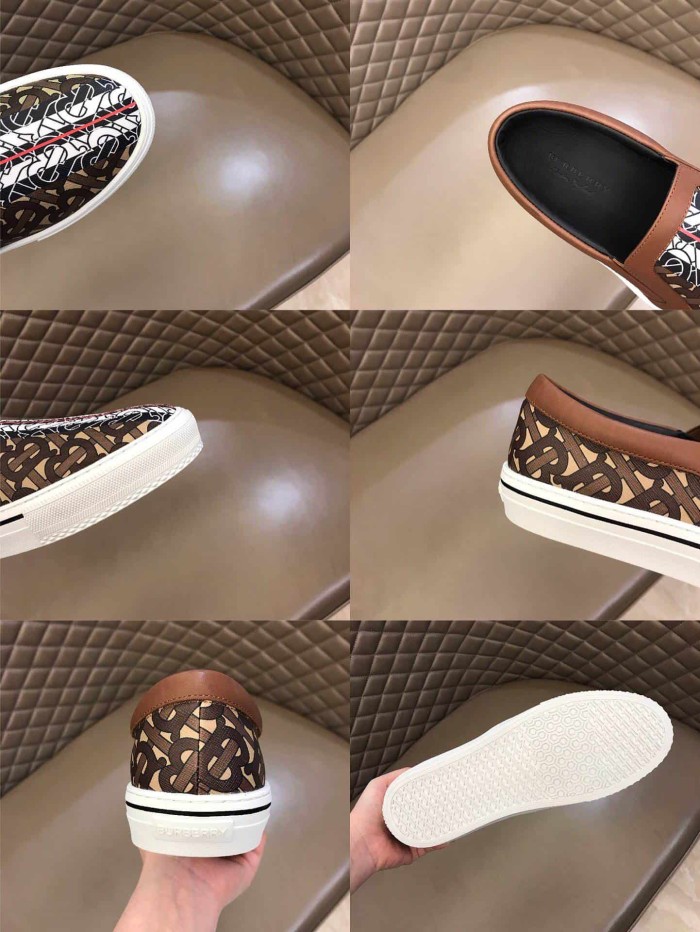 BURB5RRY LEATHER VINGATE SNEAKER- BBR81