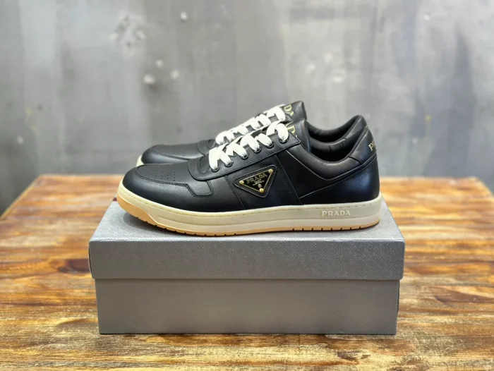PR@DA@ DOWNTOWN NAPPA LEATHER SNEAKERS   PRD031