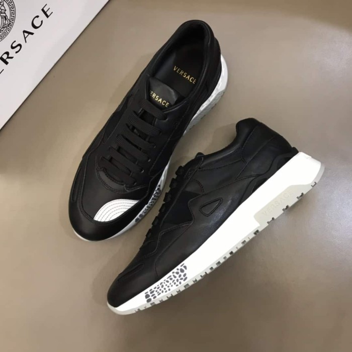 VERS@CE BLACK RUNNER SNEAKERS   VS18