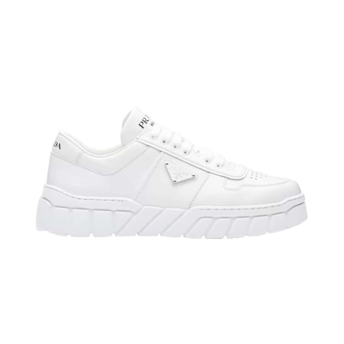PR@DA@ LEATHER SNEAKERS   PRD033