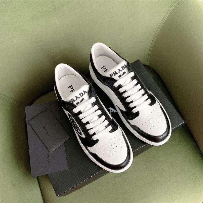 PR@DA@ DISTRICT SNEAKER WHITE BLACK   PRD091