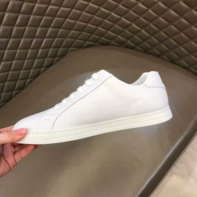 FEND1 MONSTER EYES LOW-TOP TRAINERS SNEAKERS IN WHITE   FD06
