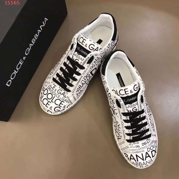DOLCE    G@BB@N@ LOGO PRINT SNEAKERS   DG13